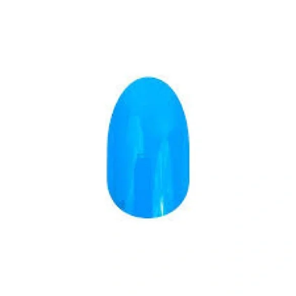 Color Street RETIRED BLUE-DAPEST Vibrant NEON BLUE Nail SET - Picture 2 of 8